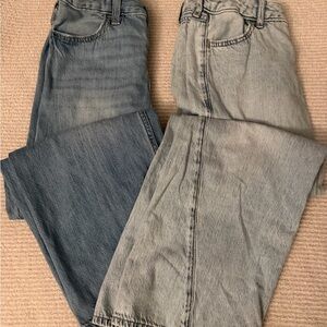 Abercrombie Kids Blue and Gray Straight Jeans